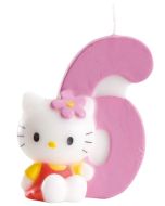 Bougie 6 ans Hello Kitty