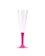 10 Flûtes à champagne fuchsia