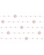 Guirlande de perles 1m30 – rose clair