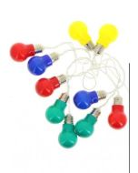 Guirlande 10 leds multicolores en forme d' ampoule à prix discount
