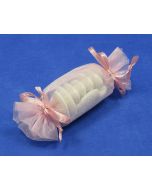 Ballotins en organza forme bonbon - rose