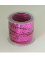 Ruban cercles couleur fuchsia