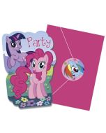 cartes d'invitation Mon petit poney x8