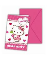 Cartes d'invitation Hello Kitty