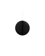 Boule chinoise alvéolée noire - 10 cm