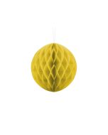 Boule chinoise alvéolée jaune - 40 cm