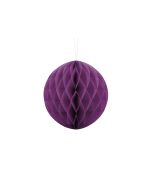 Boule chinoise alvéolée couleur raisin - 20 cm