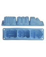 Moule train bleu - silicone