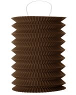 2 Lampions cylindrique chocolat- 18 cm