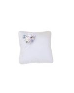 Coussin alliance fleur bleu ciel