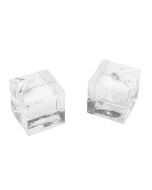 Lot 12 cubes de glaçons transparents