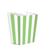 Lot 5 cornets pop corn - candy bar vert 13 cm x 9 cm 