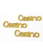 Lot de 6 confettis de table Casino Or