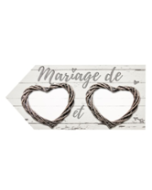 Pancarte mariage romantique