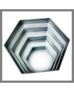 Set de 4 moules hexagonaux pour pièce montée