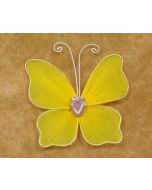 Stickers papillon à armatures GM - jaune