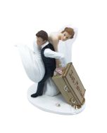 Figurine mariés valise