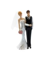Figurine mariés côte à côte 