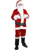 Costume Père-Noël effet velours - Taille XL 
