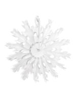 Rosace décorative flocon blanche - 45 cm