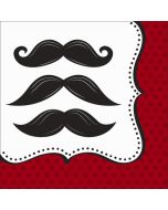 16 serviettes moustache