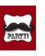 8 invitations moustache
