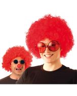 Perruque afro - rouge