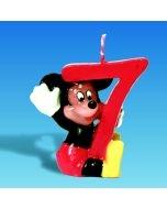 Bougie Mickey en forme de chiffre 7