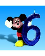 Bougie Mickey en forme de chiffre 6