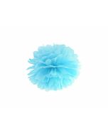 Pompon-papier-de-soie-bleu