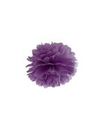 Pompon de papier buvard violet - 25 cm
