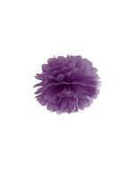 Pompon de papier buvard violet - 25 cm