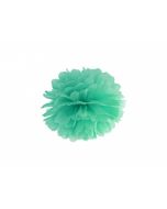 Pompon de papier buvard menthe foncé - 25 cm