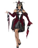Costume femme arlequin gothique