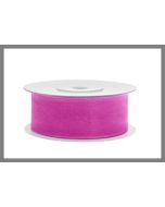 Ruban organdi 25 mm - fuchsia