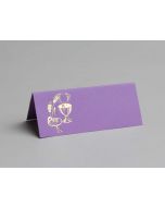 Lot de 10 cartes de table Calice - Lilas