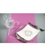 Serviettes mariage just married