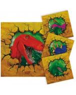 Serviettes anniversaire dinosaures à prix discount