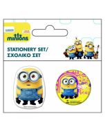 Set taille crayons et gomme MINIONS