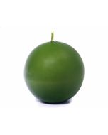 Bougie ronde olive - Ø 8 cm