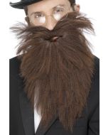 Longue barbe marron