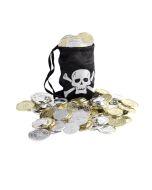 Bourse de pirate avec pièces