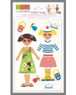 Stickers Croc'mode fille "plage"