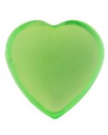 Strass coeur autocollant - vert