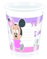 8 gobelets en plastique 20 cl - Minnie Baby