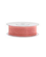 Ruban soie 19 mm - corail