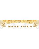Plaque minéralogique en carton "Game over"