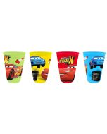 4 Verres en plastique Cars pour petit budget