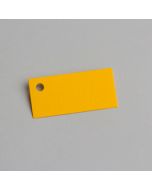 Etiquette rectangulaire - jaune 5 cm x 2,5 cm 