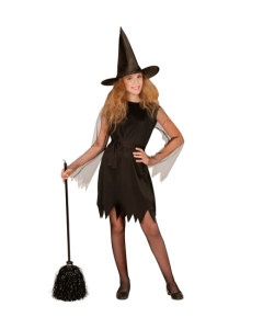 Déguisement fille sorcière - noir - Taille 5/7 ans
